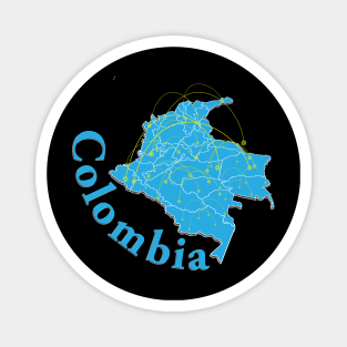 Colobia south america travel travelers Magnet